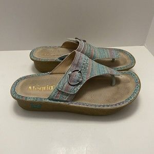 Alegria Women's "Codi" (COD-168) Size EU 39 / US 9 Leather Sandals Seascape